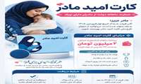 آغاز اجرای «کارت امید مادر» از اردیبهشت؛ پرداخت ماهانه ۲ میلیون تومان به مادران
